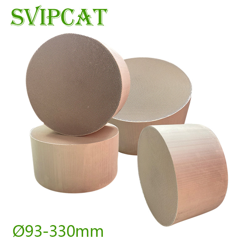 Multi-layer stainless steel casing with heat-resistant mat wrapping - protects DOC ceramic core from vibration and high temperatures