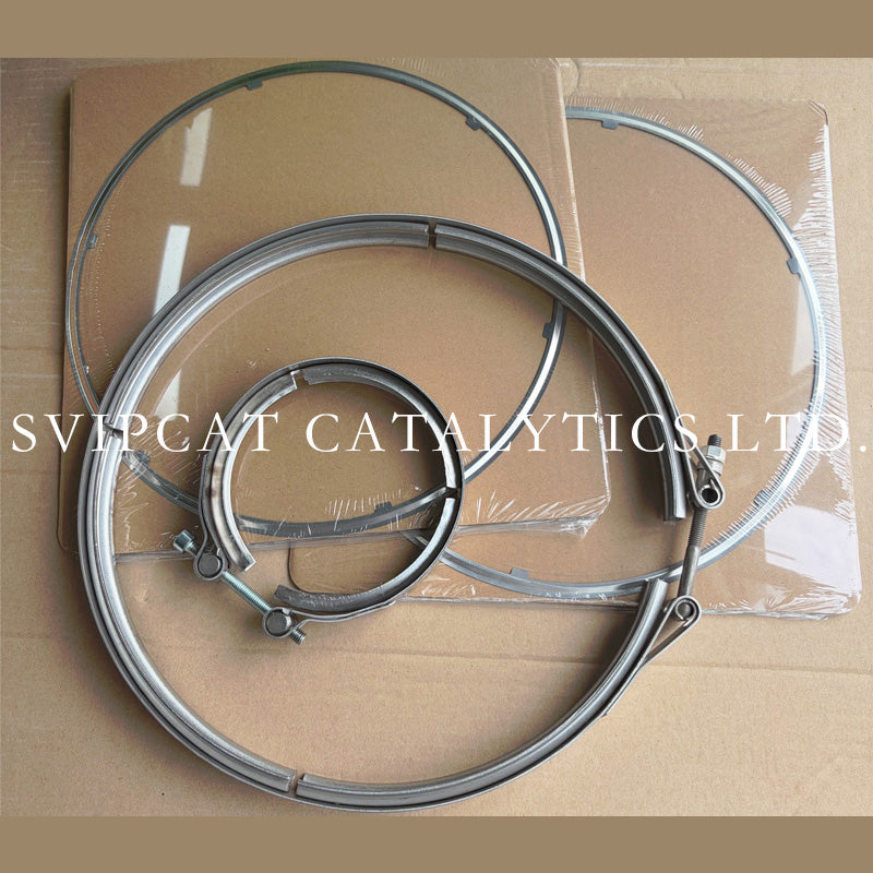 Din 8AL030 Renault For Volvo Exhaust Clamp Sealing Gasket Set Direct Replacement for OE 23257246