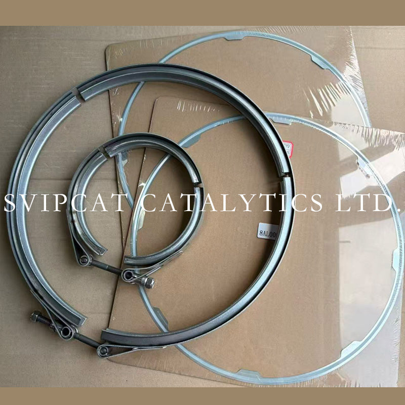 Din 8AL031 Clamp Gasket Kit for Renault/Volvo Euro 6 direct OE replace fits DPFs 8AI002