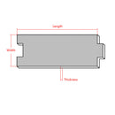 Ceramic Carrier Gaskets Length 460-610mm Three-Way Catalytic Converters Fireproof Heat-Insulating and Shock-Absorbing Pads Intumescent Gaskets for Non-Automotive Industries