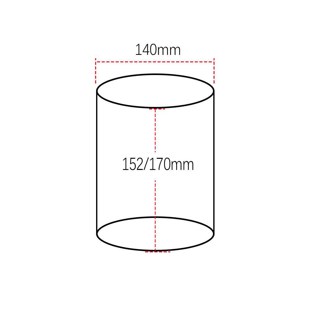 SIC Ceramic DPF Filter - 140mm (5.51") Diesel Particulate Filter for Diesel vehicle exhaust system
