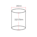 200mm diameter DPF substrate with 300 cells per square inch (CPSI) - side view showing precise honeycomb pattern