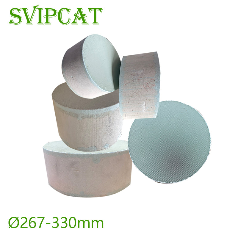 The overall display of the 267-330mm heavy-duty diesel vehicle SCR/ASC after-treatment filter system, including a stainless steel housing and a ceramic catalyst substrate, is suitable for commercial vehicle emission control