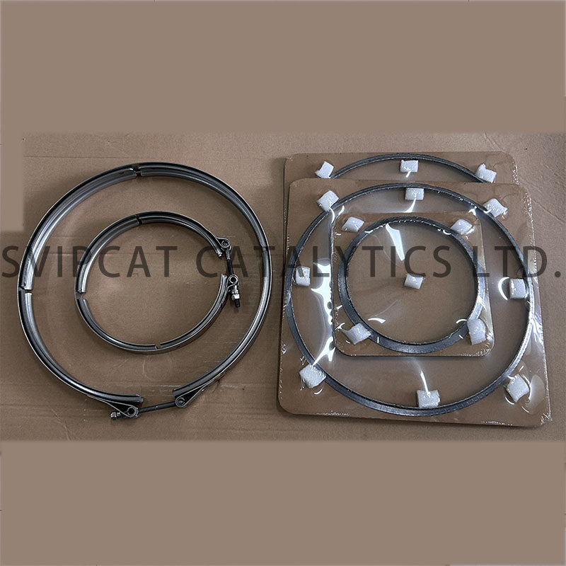 Euro6 Heavy Truck Exhaust V Band Clamp and Gasket Kit 4IJ002 Direct Replacement For MAN TGX TGS OE Reference 81974200184