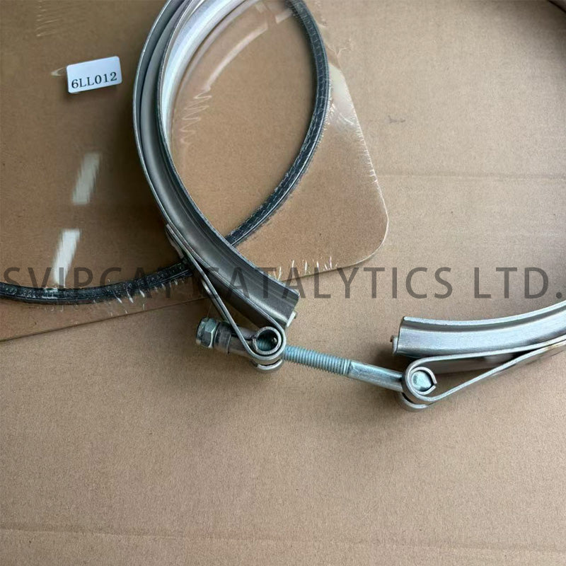 Din 2AL022 Exhaust Clamp Gasket Kit for DAF Euro 6 V Clamp 6LL011 + Gasket 6LL012 Replaces 1976845