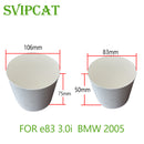 FOR BMW 2005 e83 3.0i Gasoline car catalytic converter 2pcs 106x75mm+ 2pcs 83x50mm