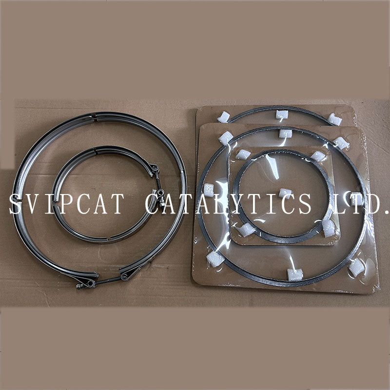 Euro6 Heavy Truck Exhaust V Band Clamp and Gasket Kit 4IJ002 Direct Replacement For MAN TGX TGS OE Reference 81974200184