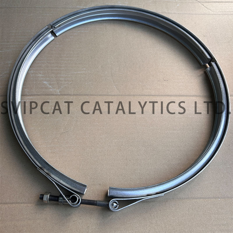 For Mercedes Euro 6 DPF V-Clamp & Full Gasket Kit | Dinex 8AL074 | 8AL006 Clamp + 8AL069/8AL070/8AL072 Seals