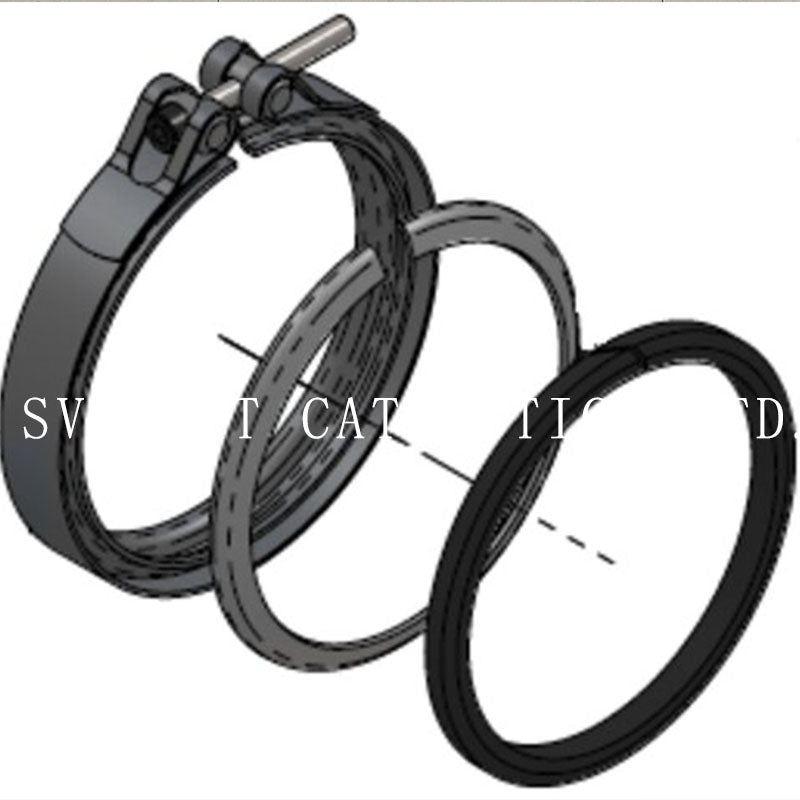 For Mercedes Euro 6 Exhaust V-Band Clamp & Gasket Kit | OE 29952302 A0039950702 Dinex 5AL028