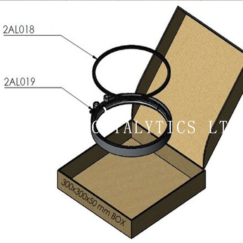 For DAF Euro 6 Exhaust V-Clamp & Gasket Kit | Din 2AL017 | OE 1997442 | 2AL019 Clamp + 2AL018 Seal