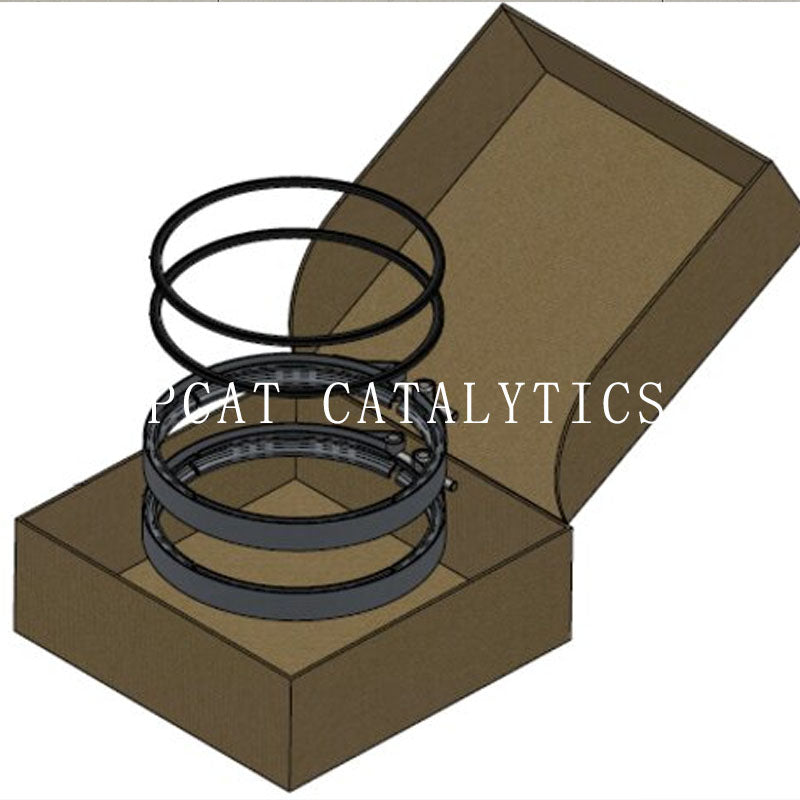 DPF Clamp & Gasket Kit For DAF DPF 1JI001 Din 2AL069 Includes 2PCS 2AL018 Gaskets & 2PCS 2AL019 V-Bands