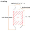 Smog Legal Universal Catalytic Converter