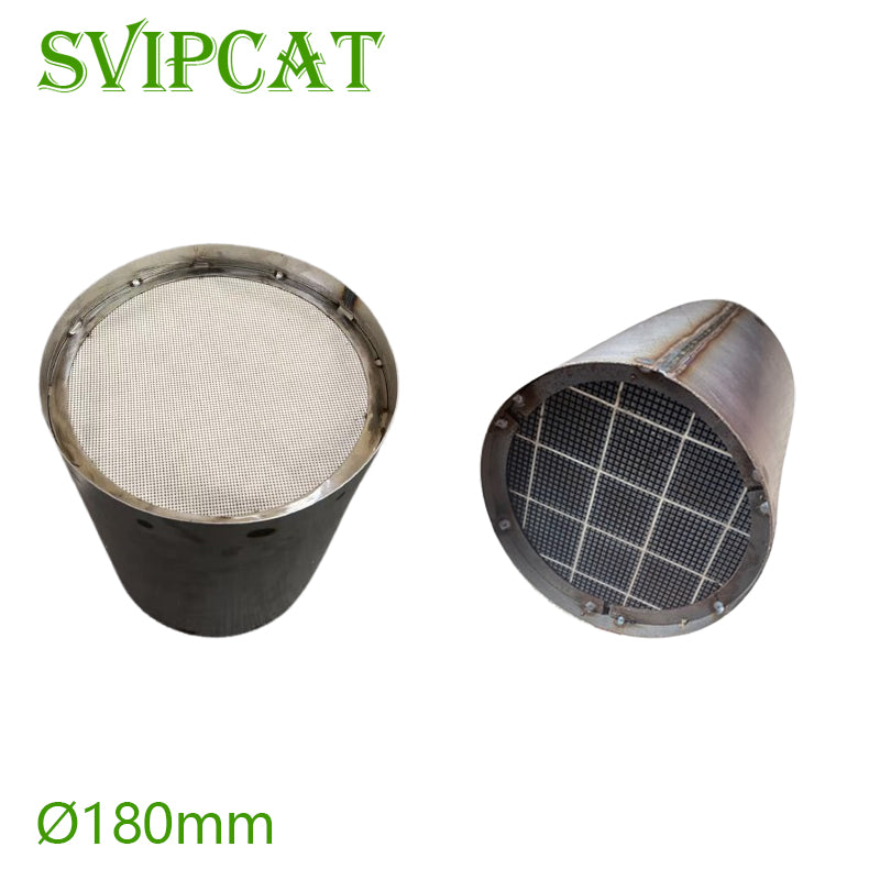 High-performance 180mm SiC Ceramic DPF for diesel engines.