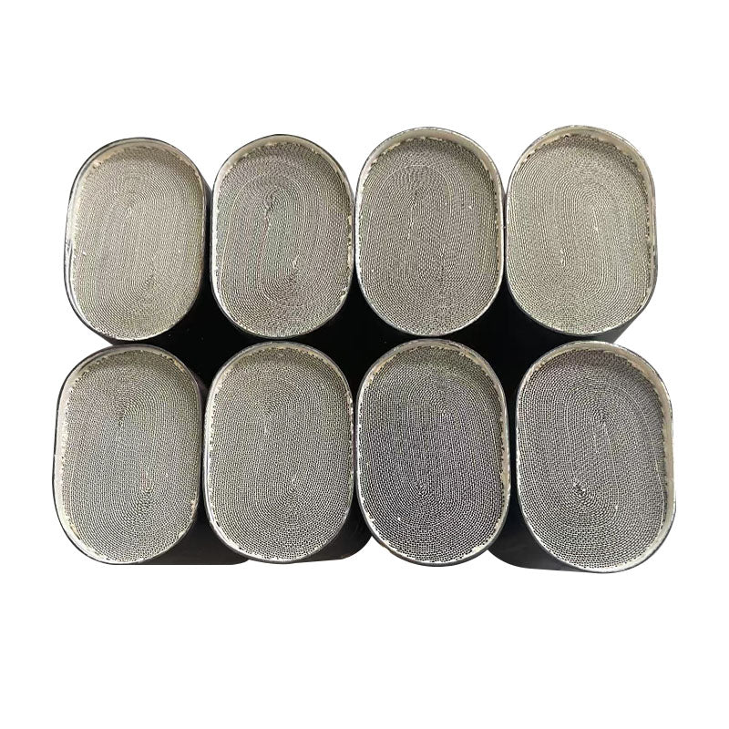 Metal Catalytic Converter Racetrack Type 3 Core 400cpsi Automobile Exhaust Catalytic Filter