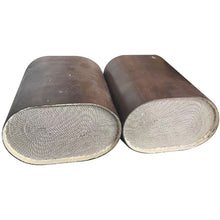 Load image into Gallery viewer, Metal Catalytic Converter Racetrack Type 3 Core 400cpsi Automobile Exhaust Catalytic Filter