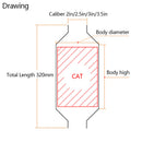 Euro 2/3/4/5/6 Compliant Catalytic Converter