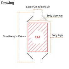 Load image into Gallery viewer, 300mm Length Catalytic Converter