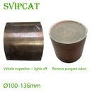 Infrared thermal image: metallic catalyst maintaining structural integrity at 1100°C operating temperature