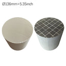 Silicon carbide (SiC) diesel particulate filter insert for off-road vehicles, showing durable ceramic honeycomb structure