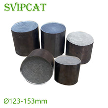 Load image into Gallery viewer, Installed stainless steel catalytic converter in car exhaust pipe, universal fit for sedan and racing vehicles