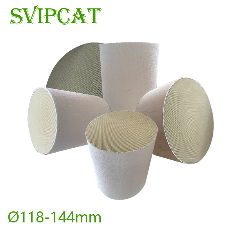 SVIPCAT SCR/ASC integrated diesel vehicle filter, ceramic honeycomb filter element and stainless steel housing design